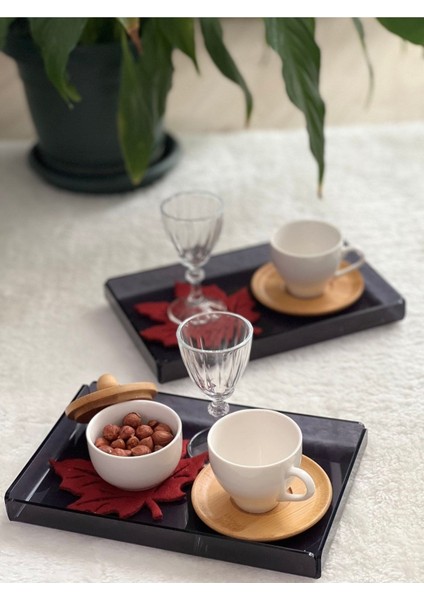 2'Li Şeffaf Füme Pleksi Tepsi 14 X 22 Cm Servis Sunum Tepsisi fiyatları