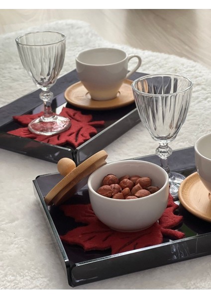 2'Li Şeffaf Füme Pleksi Tepsi 14 X 22 Cm Servis Sunum Tepsisi fırsatları