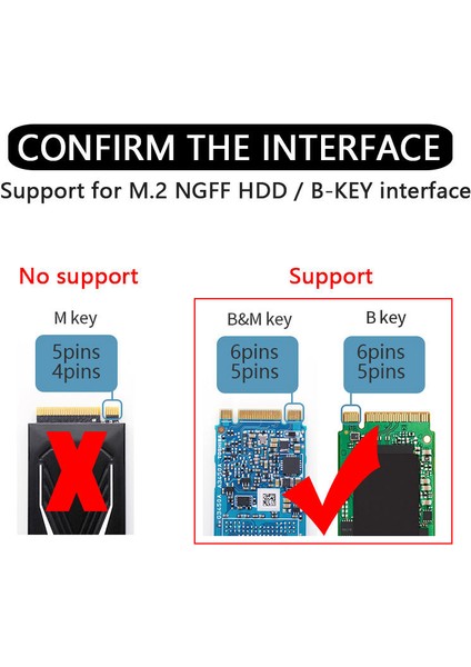 MT94 M.2 Sata Nvme ve Ngff To Otg Çevirici SSD USB 3.1 10 Gbps Type-C Gen1 B-Key M+B Key Disk Kutusu