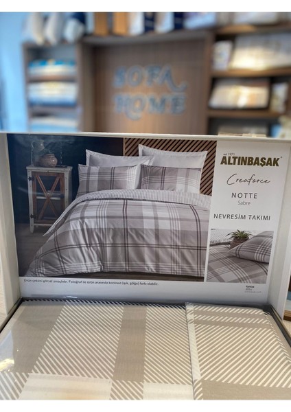 Notte Sabre Altınbaşak %100 Pamuk Çift Kişilik Nevresim Takımı