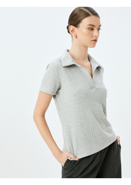 Kaşkorse Kısa Kollu Polo Yaka T-Shirt