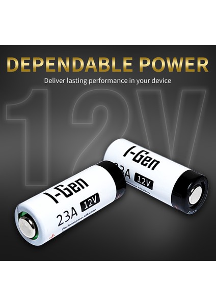 I-Gen 23A Pil 10'lu Paket 12V MN21 PİL (A23 / 23A / V23GA / LRV08 / 8LR932)