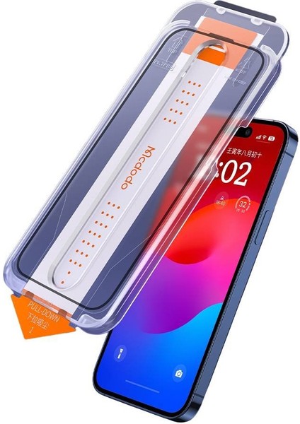PF-5364 iPhone 15 Şeffaf Kırılmaz Cam