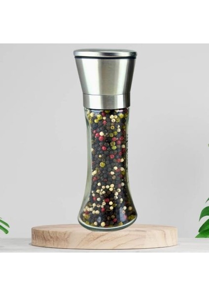 2'li Set-Karışık Renkli 4 Renkli Tane Karabiber Net 480GR Flip Top Kapak, Karabiber Değirmen