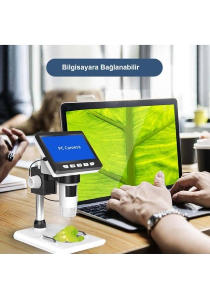 LCD Dijital Ekranlı Mikroskop 50X -1000X Büyütme USB Hd 1080P 4.3inç indirimleri
