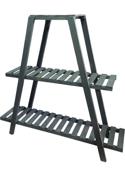 Ahşap Çiçeklik 3katlı Dekoratif Stand