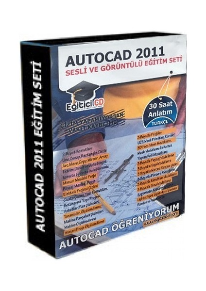 Autocad 2011 Sesli ve Görüntülü Eğitim Seti
