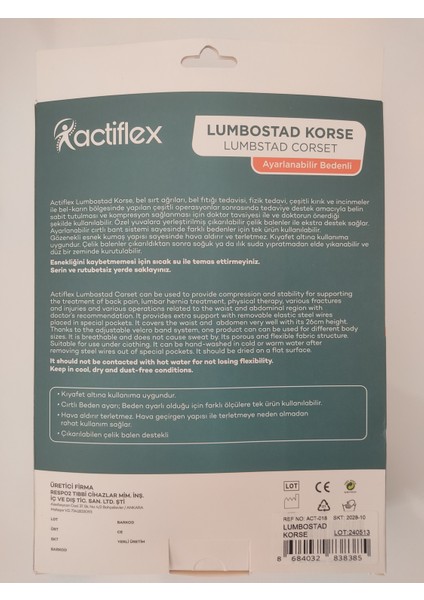 Lumbostad Korse fiyatları