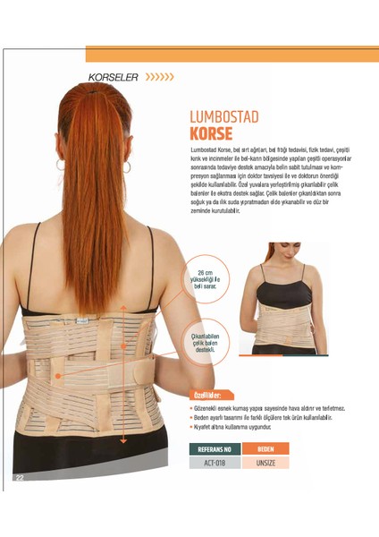 Lumbostad Korse modelleri