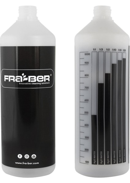 Kimyasal Dayanıklı Ölçekli Canyon Sprey Başlıklı Şişe (Siyah) - 1000 ml fırsatları