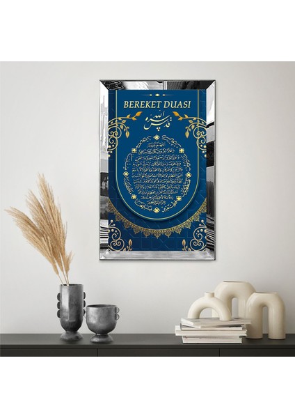 Gümüş Aynalı Pleksi Çerçeveli Bereket Duası Dini Islami Tablo fiyatları