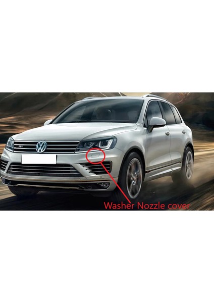Vw Touareg R-Line 2017 Far Yıkayıcı Kapakları 2 Adet Set
