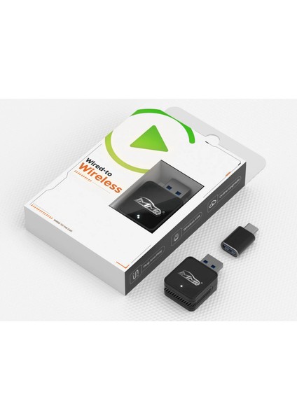 Mini 2in1 Android ve Apple Cihazlar Için Kablosuz Android Auto ve Carplay Adaptörü (Mb-Wjca-Mını)