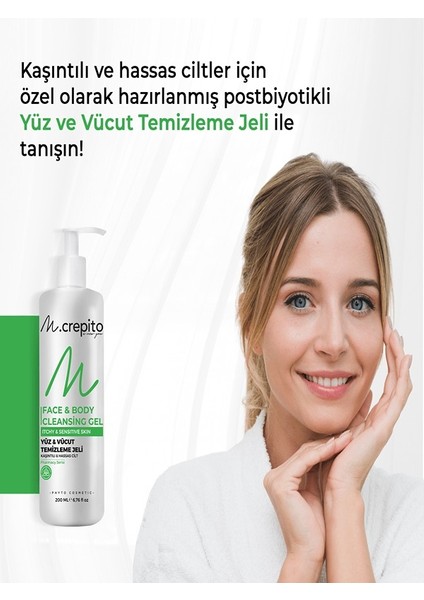 Postbiyotikli Bitkisel Yüz & Vücut Yıkama Jeli 200 Ml-Kaşıntılı ve Hassas Ciltler Için