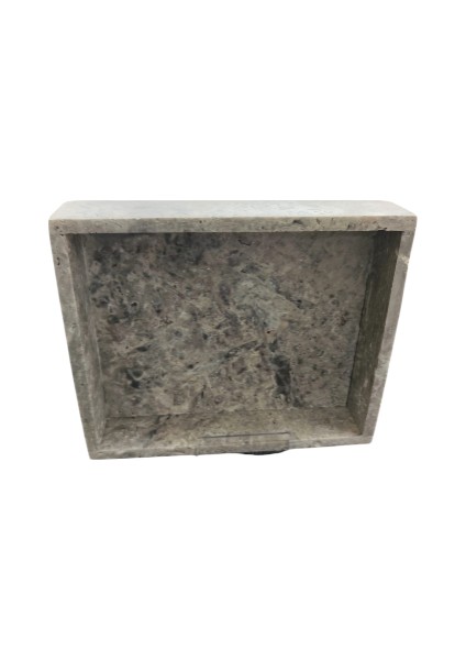 Traverten Silver Küçük Tepsi