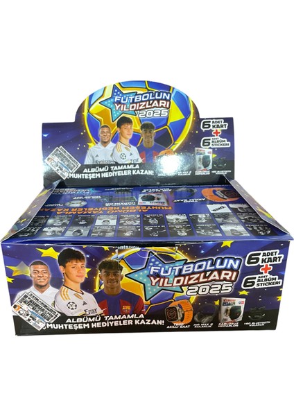 Futbolun Yıldızları 2025 Albümü Tamamla Muhteşem Hediyeleri Kazan Güncel Transferler 48 Mini Kutu fiyatları
