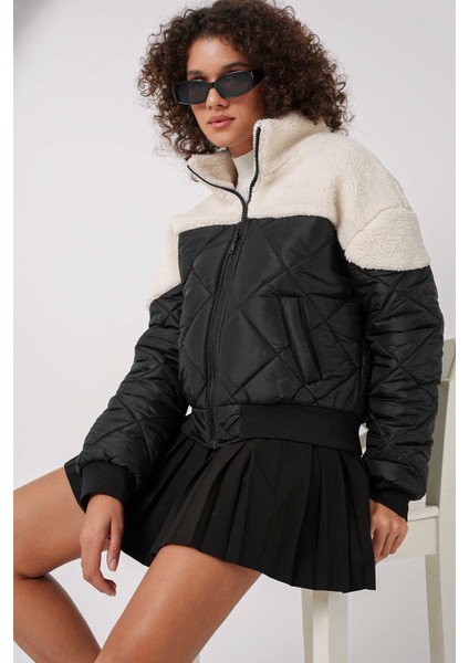 Kadın Peluş Mont Siyah fiyatları