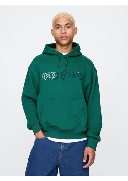 Erkek Yeşil Gap Logo Vintage Soft Fleece Sweatshirt