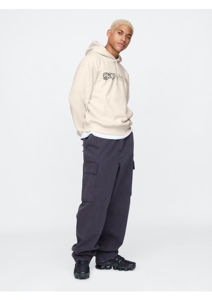 Erkek Bej Gap Logo Vintage Soft Fleece Sweatshirt fırsatları