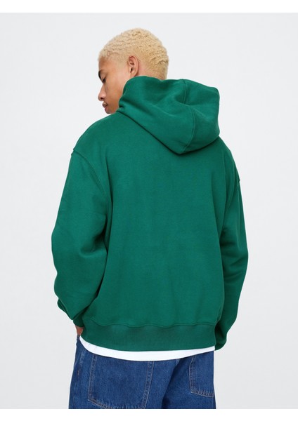 Erkek Yeşil Gap Logo Vintage Soft Fleece Sweatshirt