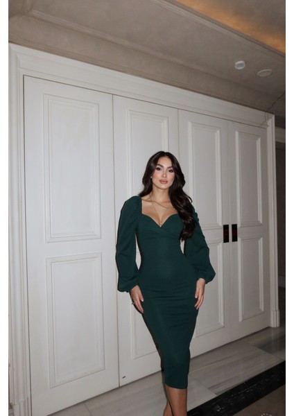 Mira Kalp Yaka Kalem Elbise 581915 modelleri