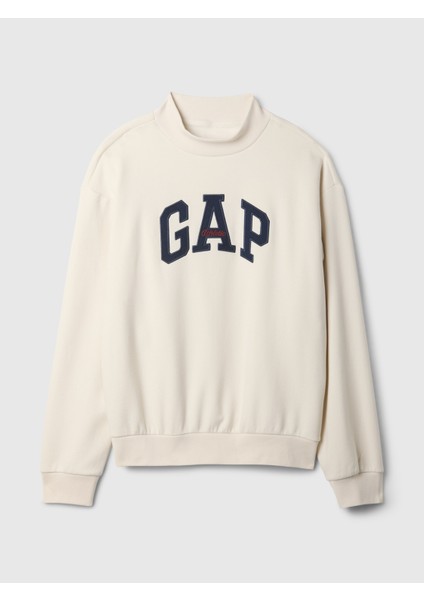 Erkek Bej Gap Logo Vintage Soft Fleece Sweatshirt