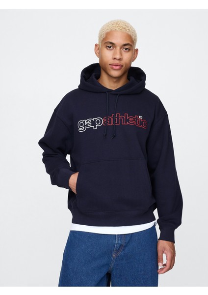 Erkek Lacivert Gap Logo Vintage Soft Fleece Sweatshirt