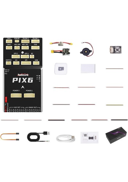 Pıx6 16 Kanal Pixhawk Uçuş Kontrol Kartı Flight Controller +Bec