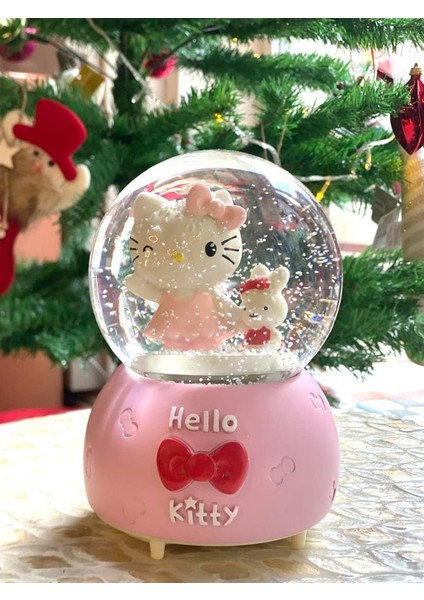 Hello Kitty Tavşan Kar Küresi 15 cm