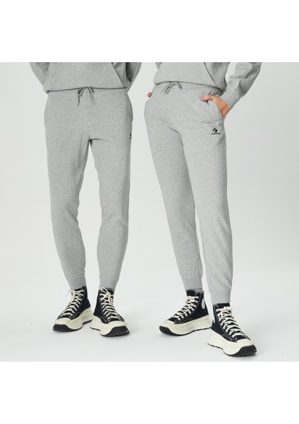 Go-To Embroidered Star Chevron Unisex Gri Eşofman Altı modelleri