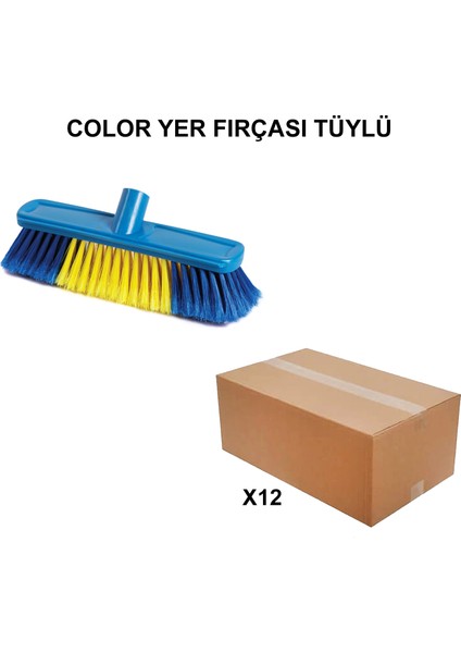 Ege ArgeToptan Color Yer Fırçası Tüylü - 12 Adet 001312