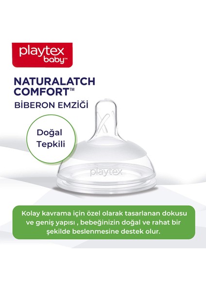Baby™ Naturalatch Comfort® Yenidoğan, Biberon Emzikleri, 0+ Ay, Yavaş Akış, Doğal Tepkili, 2 Adet fiyatları