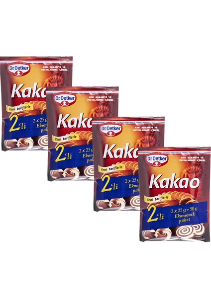 Dr.oetker Kakao 2X25 gr x 4 Adet