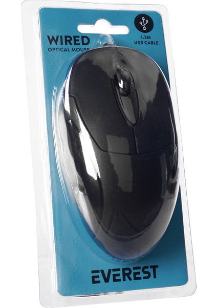 SM-216 Usb Siyah 1200dpi Optik Mouse