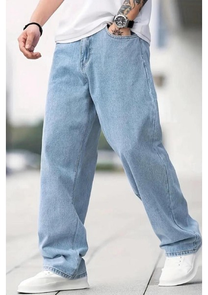 Reax Seul Erkek Baggy Bol Kesim Kot Pantolon