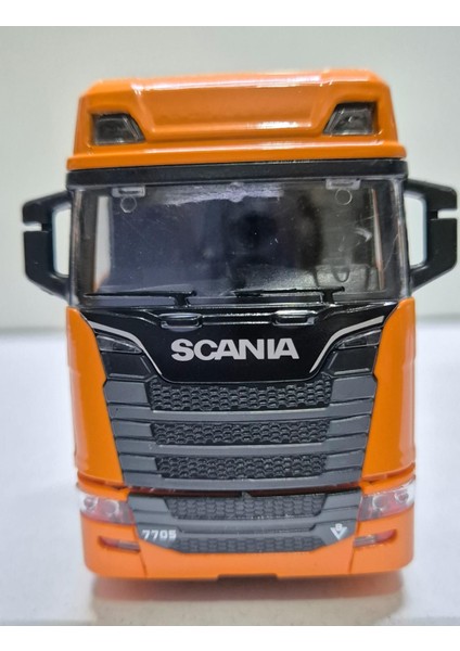 Oyuncak Tır V8 R730 Taşıyıcı Scania Çekici Kupa S-770 Model Diecast 12 cm Maket Koleksiyon