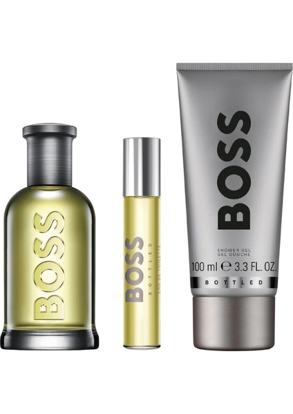 Hugo Boss Bottled EDT 100 Ml + Duş Jeli 100 Ml + 10 Ml EDT Erkek Parfüm Set