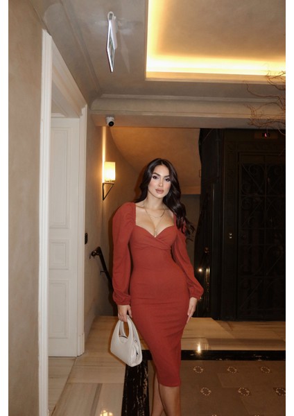 Mira Kalp Yaka Kalem Elbise 581915 modelleri