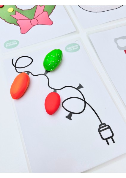 Yeni Yıl Hediyesi Oyun Matı Bonimo Play Dough Doğal Oyun Hamuru