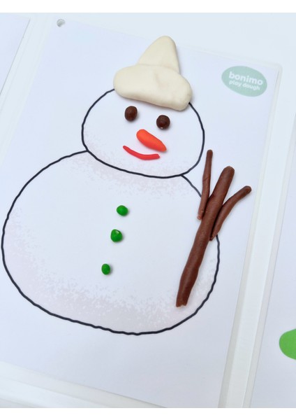 Yeni Yıl Hediyesi Oyun Matı Bonimo Play Dough Doğal Oyun Hamuru