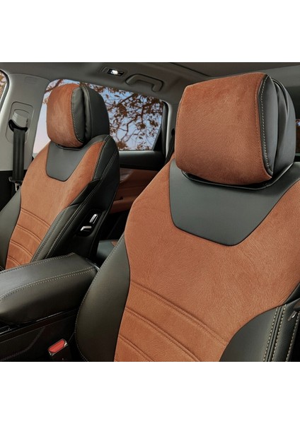 Chery Tiggo 8 Pro Araca Özel Oto Koltuk Kılıfı 7 Koltuk - Tay Tüyü ve 1. Kalite Deri