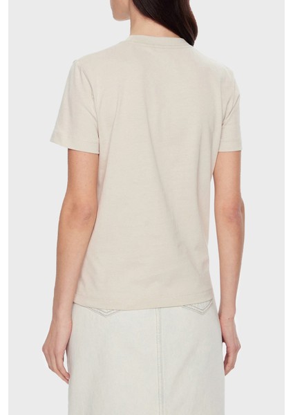 Logo Baskılı Pamuklu Regular Fit Bisiklet Yaka T Shirt J20J224983PDH Bayan T Shirt J20J224983 Pdh fiyatları