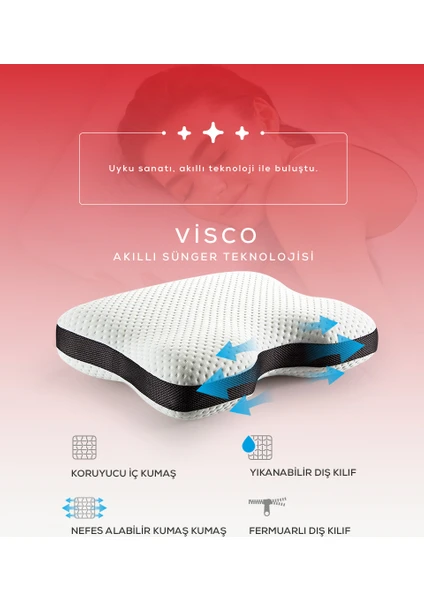 Moda Home Bedding Visco Horlamayı Azaltıcı Yastık