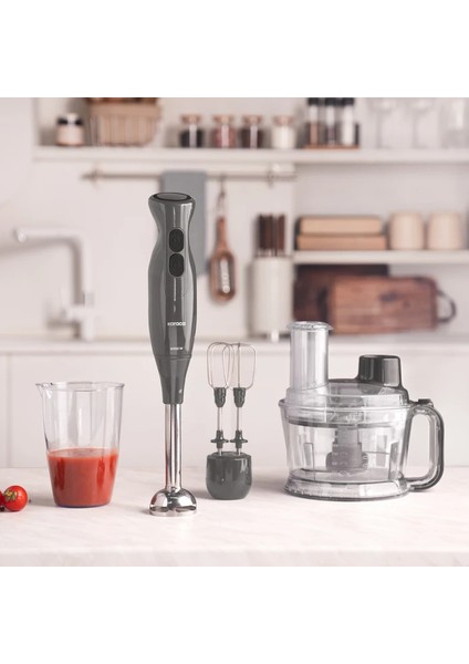 Mutfak Robotu 2000 W 6 Fonksiyon 1500 ml Geniş Hazne Turbo Mikser Blender Doğrayıcı + Yüzmasajcihazı