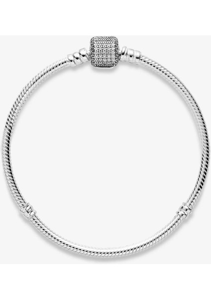 Gümüş Pavé Klipsli Bileklik 590723CZ-20CM modelleri
