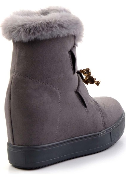 Gri Süet Kadın Bot & Bootie K02566415002