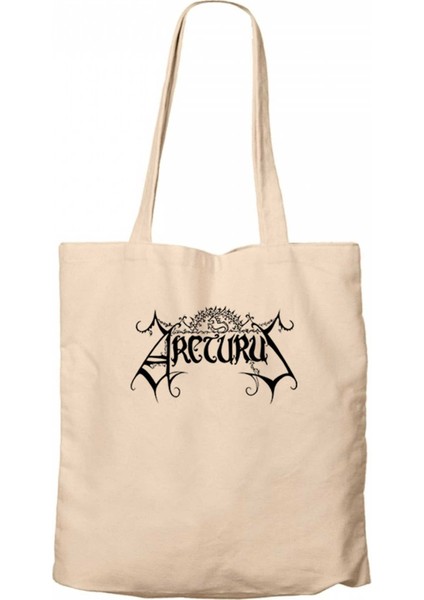 Arcturus Logo Krem Kanvas Bez Çanta