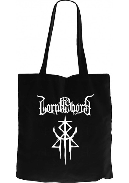 Lorna Shore Immortal Siyah Kanvas Bez Çanta