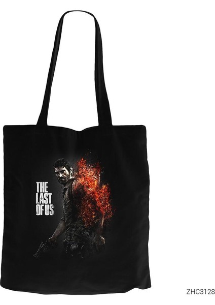 The Last Of Us Fire Siyah Kanvas Bez Çanta