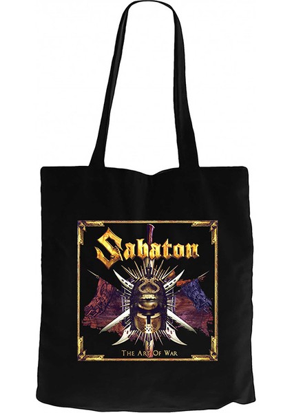 Sabaton The Art Of War Siyah Kanvas Bez Çanta
